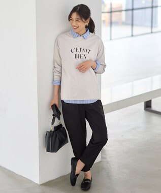 ANY フットボールロングスリーブＴシャツ ライトグレー