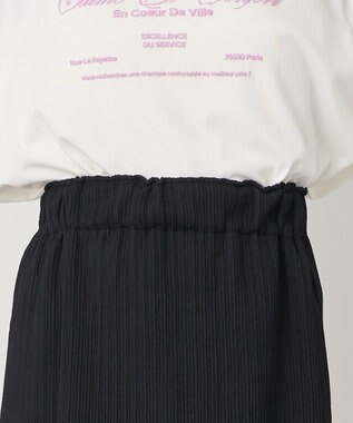 earth music&ecology 選べる丈カットナロースカート Black