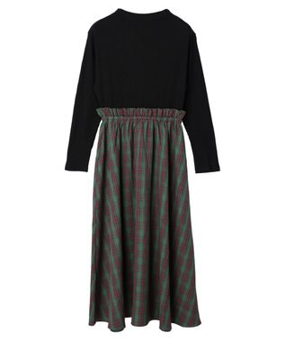 Green Parks ・ＥＬＥＮＣＡＲＥ　ＤＵＥ　チェックキリカエワンピース Green