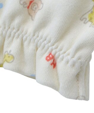 MIKI HOUSE HOT BISCUITS スムース素材総柄ミトン マルチカラー