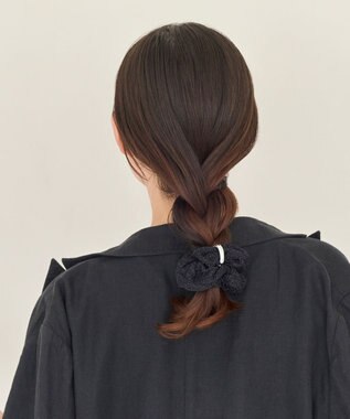 Phoebe <オンワード限定セット>メタルグリッターシュシュ×メタル×ビジュー2ラインピアス マルチ1