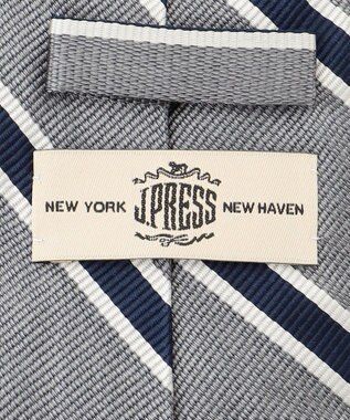 J.PRESS MEN 【STRUCTURE MIX COLLECTION】レジメンタル ネクタイ グレー系2