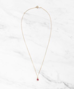 TOCCA 【WEB＆数量限定】PIECE OF FLOWER NECKLACE K10 ピンクトルマリン ダイヤモンド ネックレス ピンクトルマリン