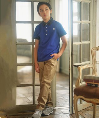 J.PRESS KIDS 【110-130cm】ブル ポロシャツ ロイヤルブルー系