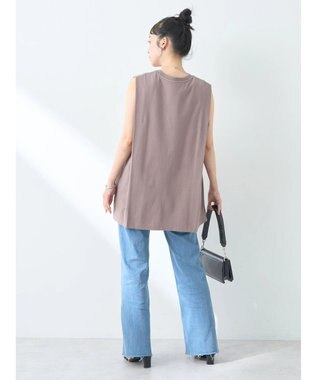 earth music&ecology ボクシーノースリーブチュニック Mocha