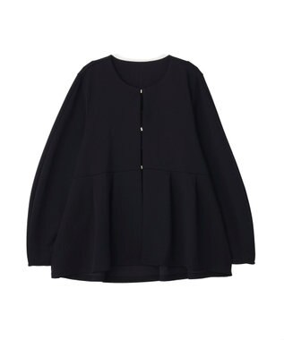 YECCA VECCA ペプラムジャケット Navy