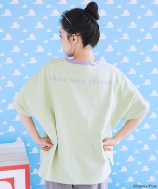 earth music&ecology 【予約】リンガーTシャツ/TOY STORY グリーン