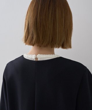 YECCA VECCA ペプラムジャケット Navy