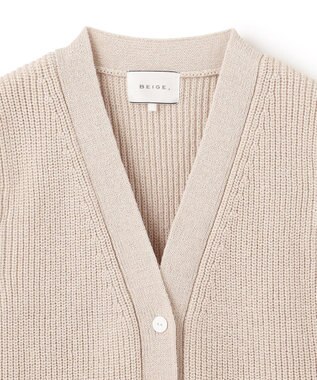 BEIGE， COME / ジレカーディガン Flax