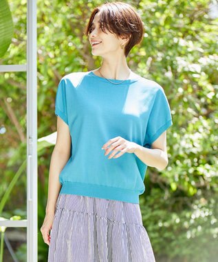 UNFILO L 【新色追加！/UVケア/接触冷感/抗菌防臭】スゴ機能 コンパクトニットＴ ターコイズブルー系