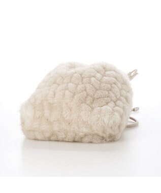 UNBILLION カシュカシュ cachecache / ミンク風カットファー巾着ミニバッグ アイボリー