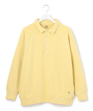 J.PRESS YORK STREET 【UNISEX】ラガータイプラグラン 裏毛トレーナー イエロー系