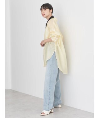 earth music&ecology ＢＩＧシアーシャツ Yellow