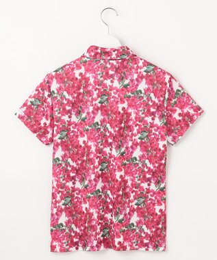 23区GOLF 【WOMEN】【接触冷感・UVケア・吸水速乾】ブーゲンビリア柄 ポロシャツ ピンク系5