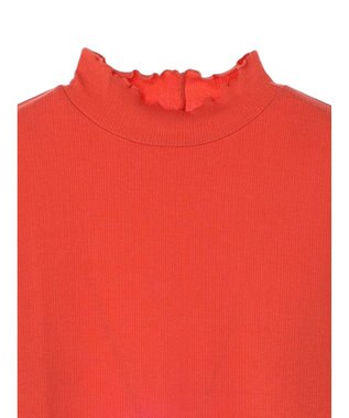 earth music&ecology テレコリブメローハイネックインナー Pink Orange