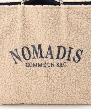 23区 NOMADIS SAC ボア ビッグトート バッグ ベージュ系
