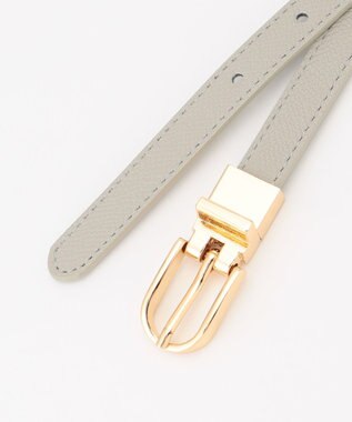 ANY 【大好評につき新色登場】リバーシブルメタルベルト グレー