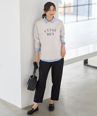 ANY L フットボールロングスリーブＴシャツ ライトグレー