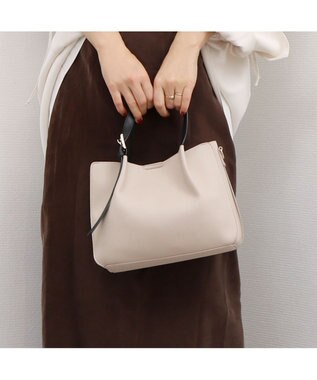 UNBILLION カシュカシュ cachecache / フェイクレザーショルダーバッグ付スクエアトート