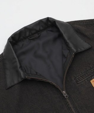 WEGO 【25年秋冬新作/MLサイズ展開】ワーカーズZIPジャケット デニムブラックソノタ
