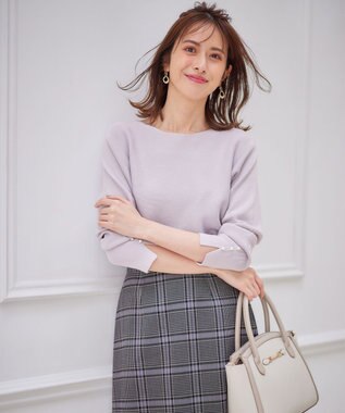 ANY SIS 【洗える】ドルマンスリーブ ニット ラベンダー