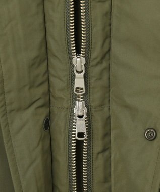 J.PRESS MEN 【ビジネス対応可】ベーシックタフタ ダウンコート / デタッチャブルフード ダークグリーン系