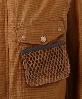 JOSEPH ABBOUD MOUNTAIN リップルサッカー ブルゾン キャメル系