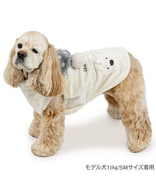 PET PARADISE リサとガスパール  マフラー ベスト 中型犬 オフホワイト