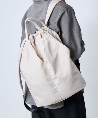 MioFIRANO SILHOUETTE Q001 バックパック リュック 2WAY はっ水 A4サイズ対応 IVORY