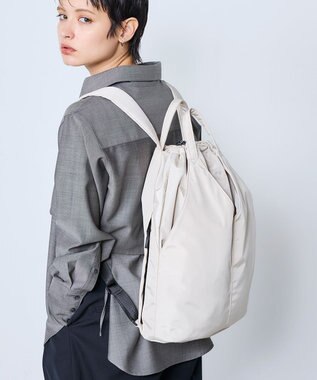 MioFIRANO SILHOUETTE Q001 バックパック リュック 2WAY はっ水 A4サイズ対応 IVORY