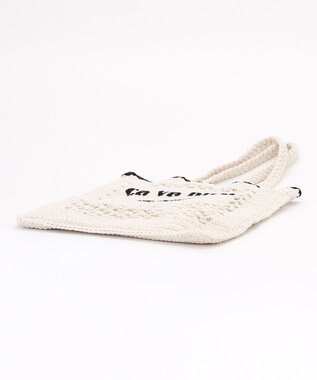 組曲 レタリングクロシェ トート アイボリー系