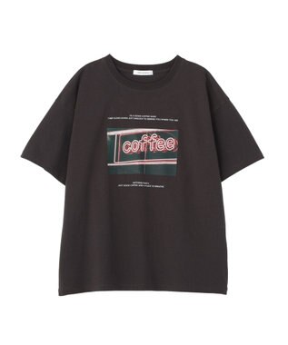 AMERICAN HOLIC 刺繍&フォトプリントTシャツ Charcoal Gray
