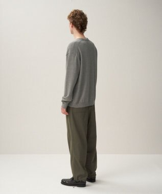 ATON WOOL WASHI | クルーネックセーター - UNISEX GRAY