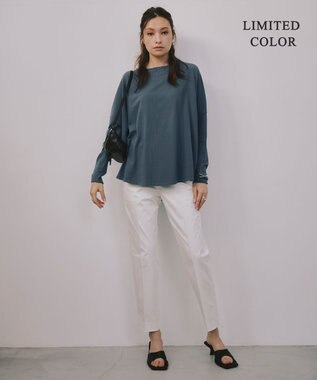 ICB 【WEB限定カラーあり・洗える】ヴィスコースワイド プルオーバー ライトブルーグレー系［WEB限定］