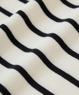 earth music&ecology 【接触冷感/洗濯機可】フレンチＴ Border Ivory