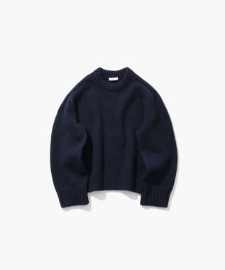 ATON YAK WOOL | モックネックセーター NAVY