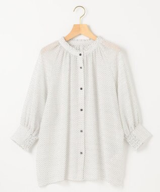 組曲 【洗える・前後着用可】サッカードビー 2WAYシアーブラウス アイボリー系5