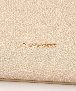 LA BAGAGERIE ベーシック　フェイクレザートート ゴールド