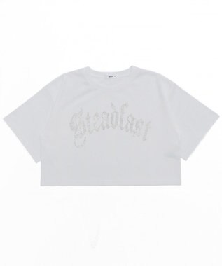 WEGO ラインストーンショートT ホワイト