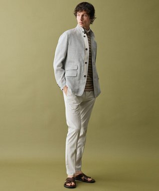 JOSEPH ABBOUD 【キングサイズ・JAPANファブリック/清涼/軽量】クールバスケット ブルゾン ライトグレー系