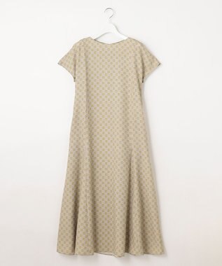 自由区 【洗える・XSサイズあり】アラベスクプリント  ワンピース オリーブイエロー