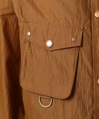 JOSEPH ABBOUD MOUNTAIN リップルサッカー ブルゾン キャメル系