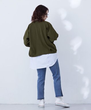 J.PRESS YORK STREET 【WOMEN】ドルマンブルゾン カーキ系