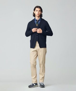 J.PRESS MEN ミラノリブ ニットジャケット ネイビー系
