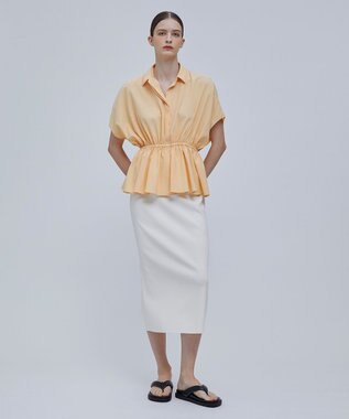 BEIGE， LUCILLE / ペプラムブラウス L.Orange