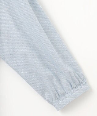 J.PRESS LADIES L 【洗える】BEZピンチェック ボリュームスリーブ ブラウス ダルブルー系3