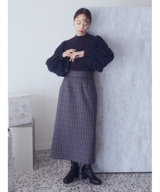 earth music&ecology マジョリカニットプルオーバー Navy