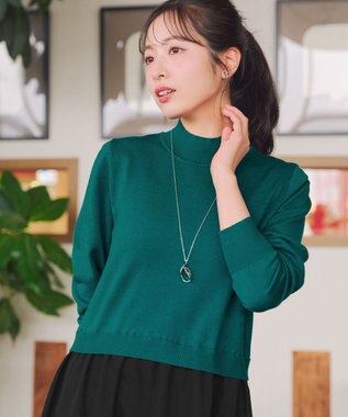 Tiaclasse ニットドッキングワンピース グリーン