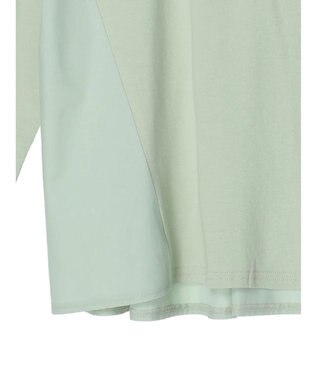 Green Parks バックギャザー布帛切替プルオーバー Green