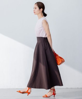 組曲 【洗える】ジャージコンビ ドレス ダークブラウン系